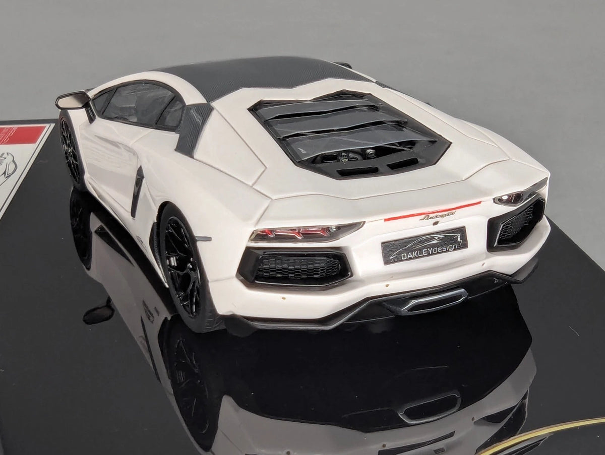 Eidolon Make Up 1:43 Lamborghini Aventador LP760-2 Engine Set Oakley Weiß OVP