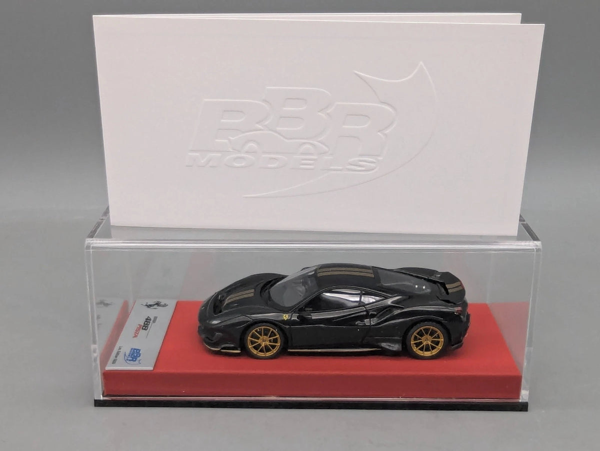 Modellautos 1:43 BBR Concept43 Ferrari 488 Pista RHD 2019 Nero St. Ltd 18/20 OVP