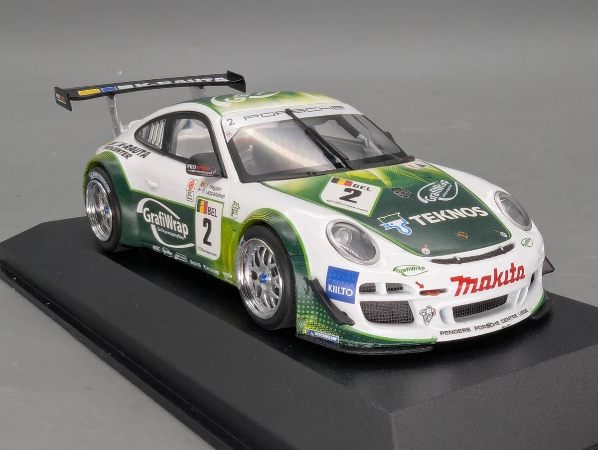 Modellautos 1:43 Minichamps Porsche 911 GT3 R FIA EU-Championship 2011 #2 OVP