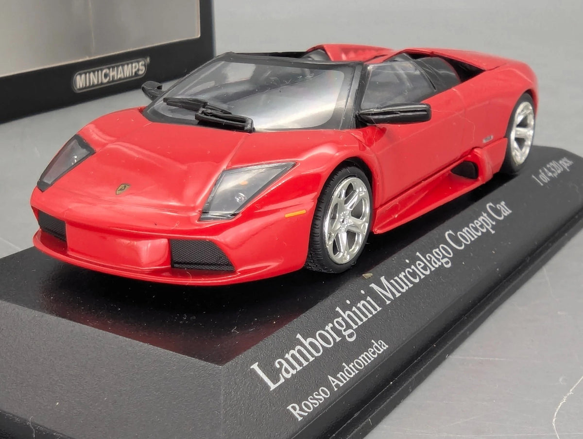 Modellautos 1:43 Minichamps Lamborghini Murcielago Concept Car 2004 Rosso OVP