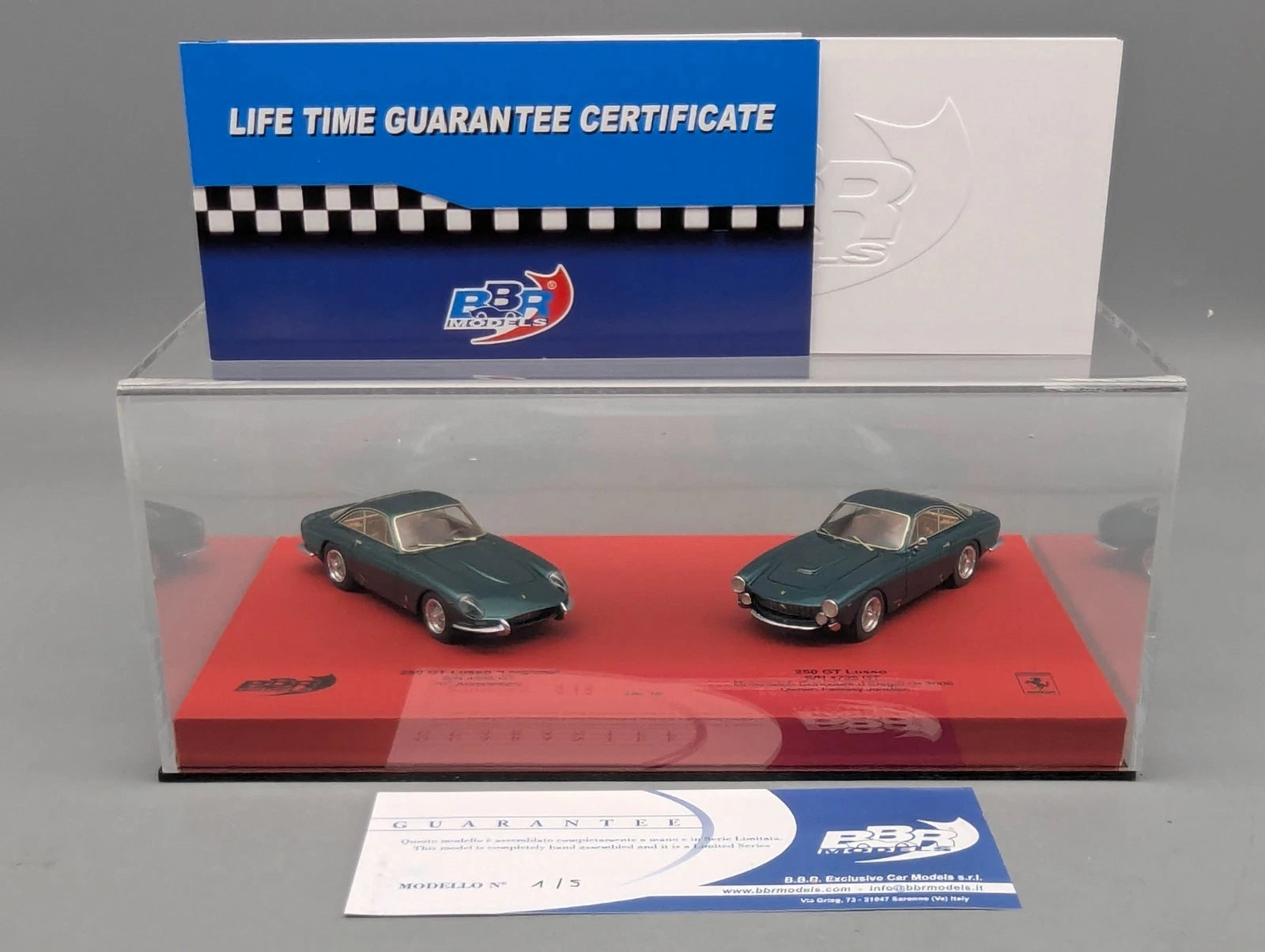 Modellautos 1:43 BBR  Ferrari 250 GT Lusso Set 2-tlg. 1/5 OVP