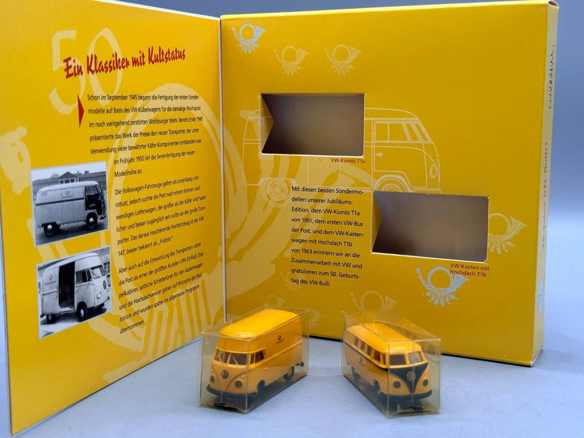 Modellautos H0 1:87 Brekina VW-Kombi T1a VW-Kasten mit Hochdach T1b mit OVP