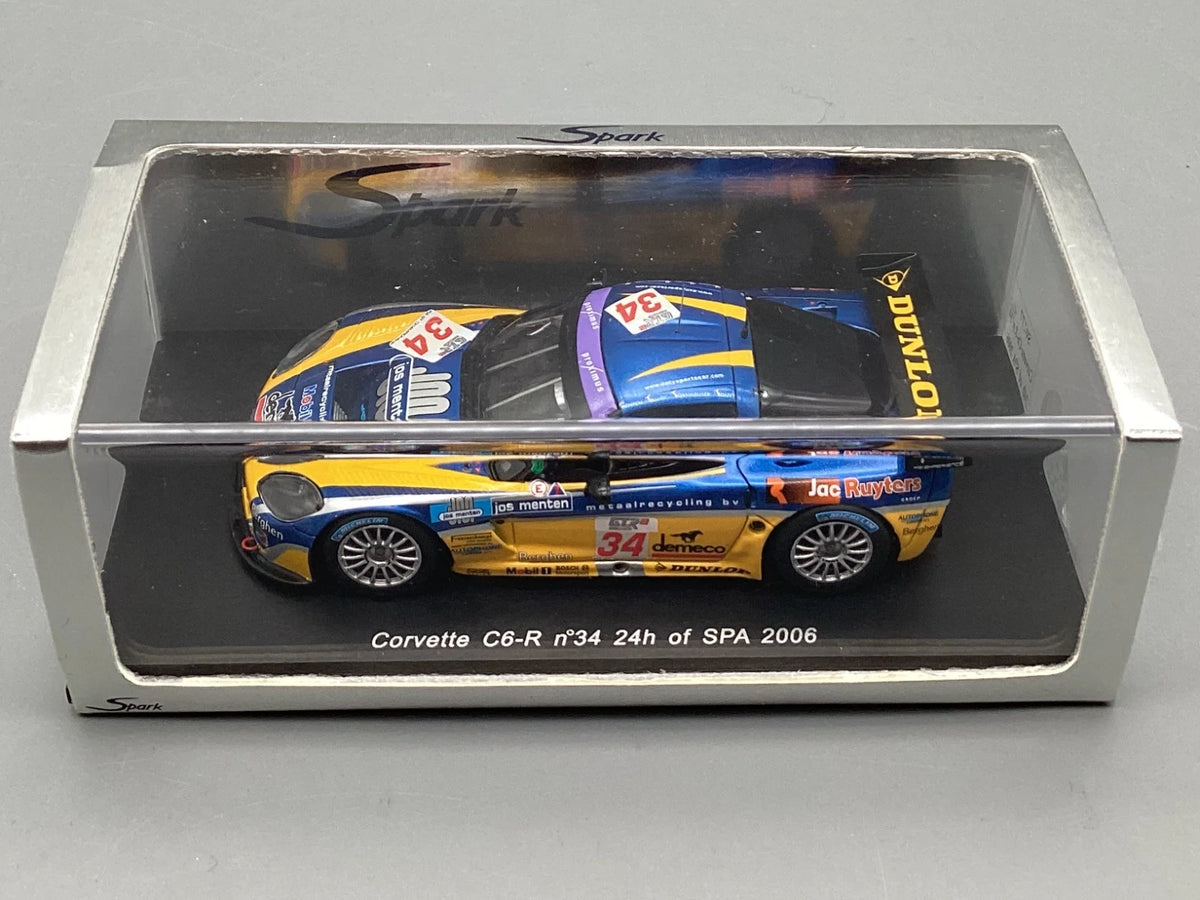 Modellautos 1:43 Spark Corvette C6-R 24h Spa 2006 #34 mit OVP