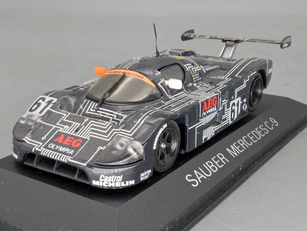 Modellautos 1:43 Max Models Sauber Mercedes C9 Kouros LM 1987 #61 mit OVP