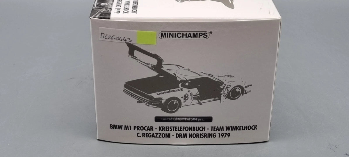 Modellautos 1:18 Minichamps 180 792991 BMW M1 Procar DRM Norisring 1979 OVP