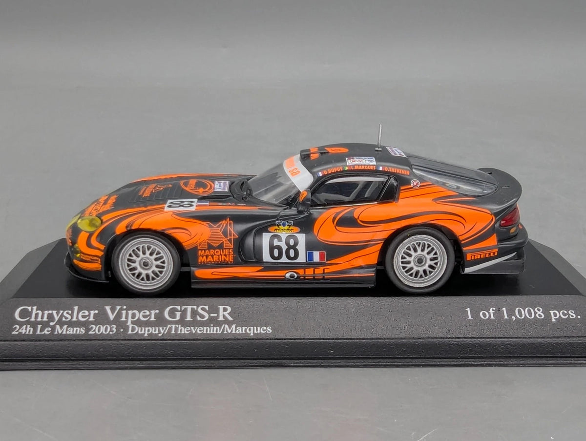 Modellautos 1:43 Minichamps Chrysler Viper GTS-R 24h Le Mans 2003 #68 mit OVP