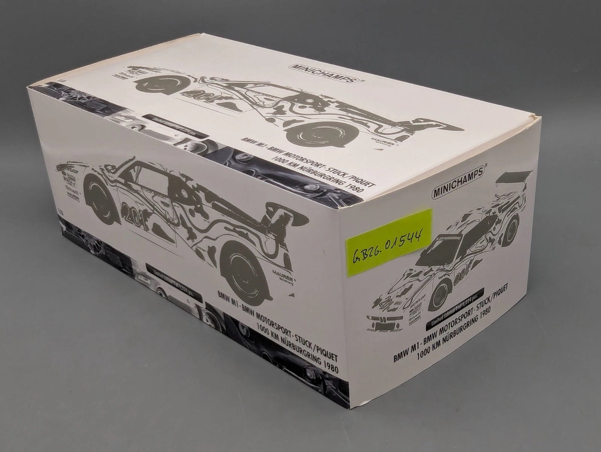 Modellautos 1:18 Minichamps BMW M1 1000KM Nürburgring 1980 #201 Stuck Piquet OVP