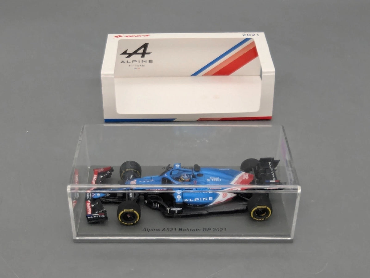 Modellautos 1:43 Spark S7664 Alpine A521 Bahrain GP 2021 #14 F. Alonso OVP