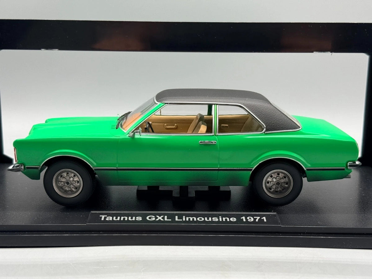 Modellautos 1:18 KK-Scale Ford Taunus GXL Limousine 1971 Grün mit OVP