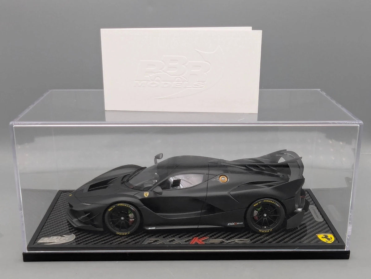 Modellautos 1:18 BBR Ferrari FXX EVO Matt Black Ltd 01/15 Stck in OVP