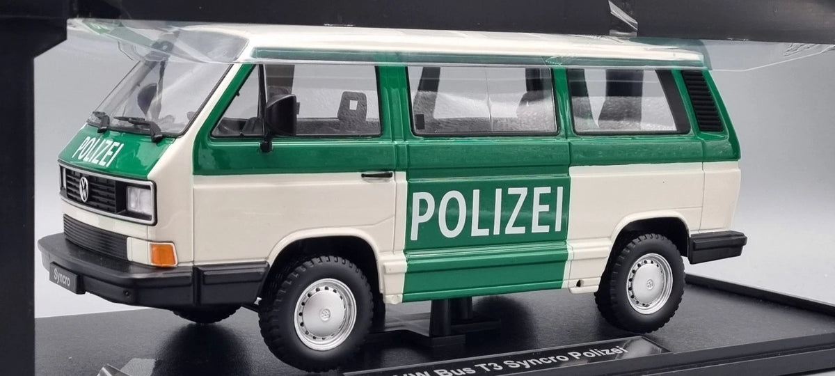 Modellautos 1:18 KK Scale VW Bus T3 Syncro Polizei OVP
