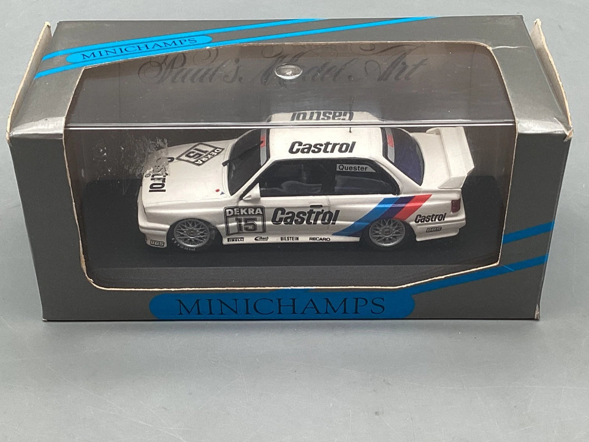 Modellautos 1:43 Minichamps BMW M3 E30 Sport EVO Team Lindner Quester #15 OVP
