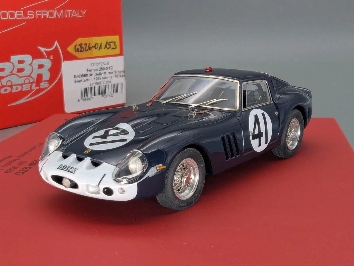 Modellautos 1:43 BBR Ferrari 250 GTO WINNER 3h 1962 Ltd 01/05 #41 Parkes mit OVP