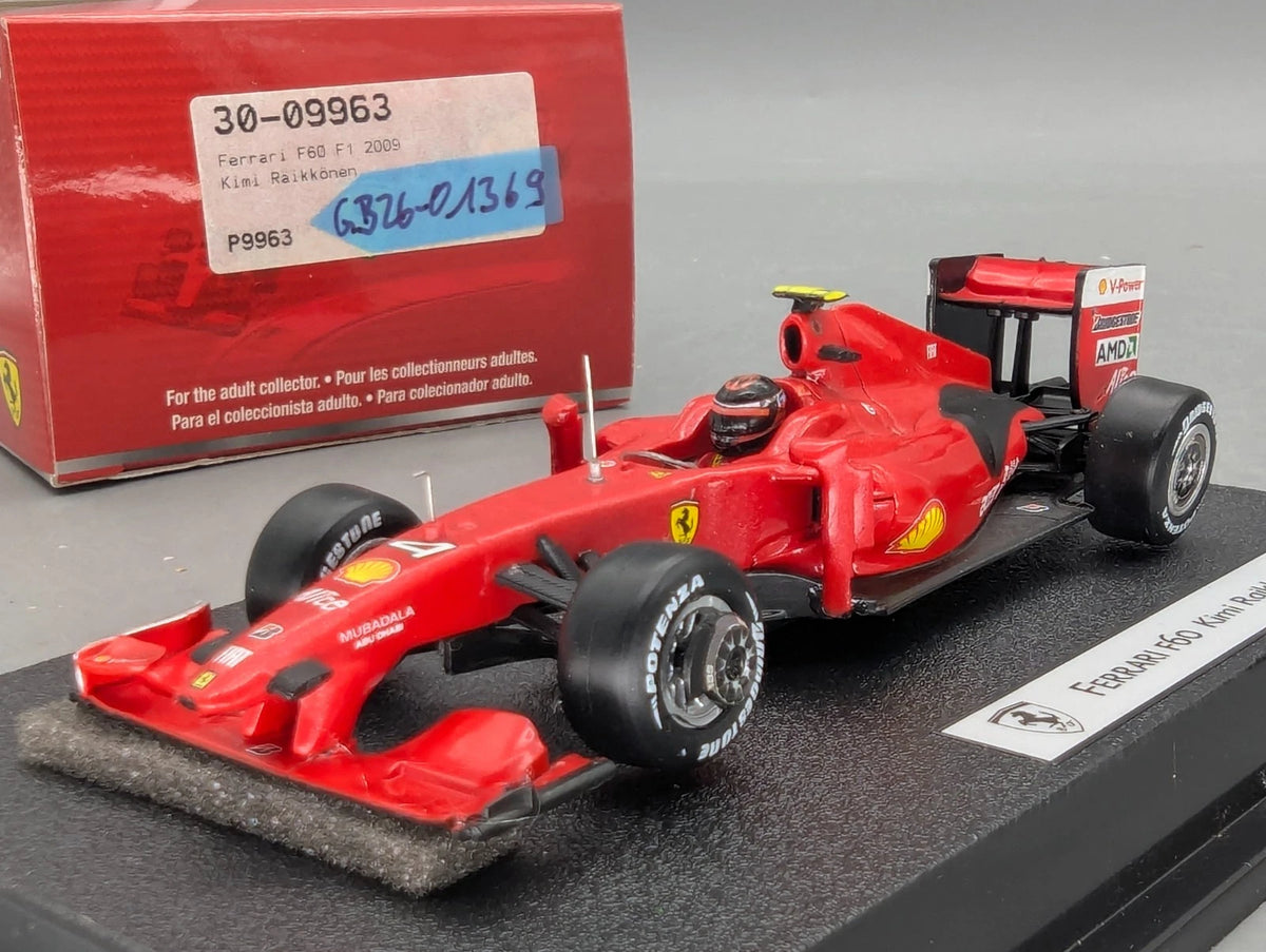 Modellautos 1:43 Hot Wheels Racing Ferrari F60 #4 Kimi Raikkönen mit OVP
