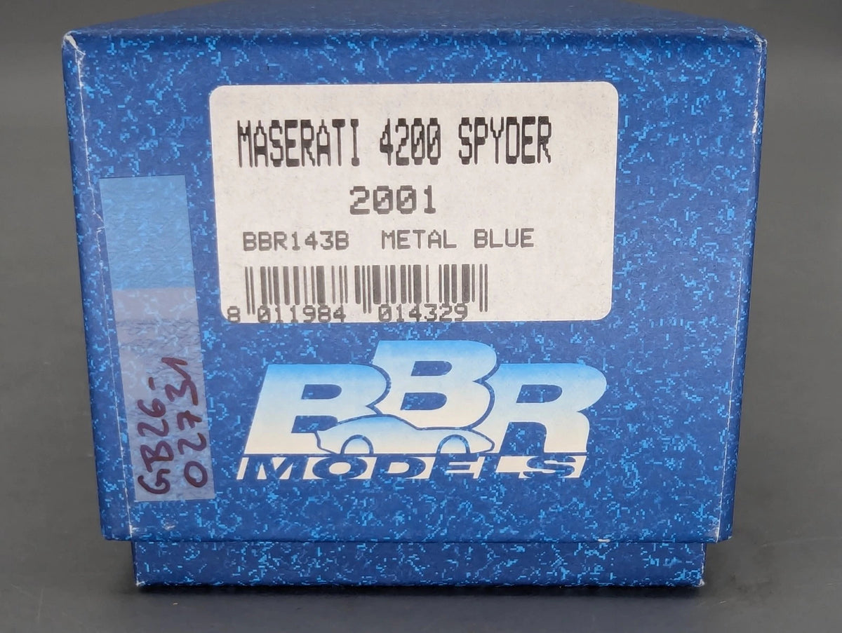 Modellautos 1:43 BBR Maserati 4200 Spyder 2001 Blau Metallic mit OVP