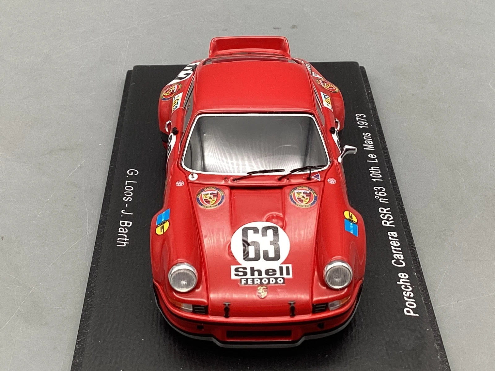 Modellautos 1:43 Spark Porsche Carrera RSR Le Mans 1973 #63 mit OVP