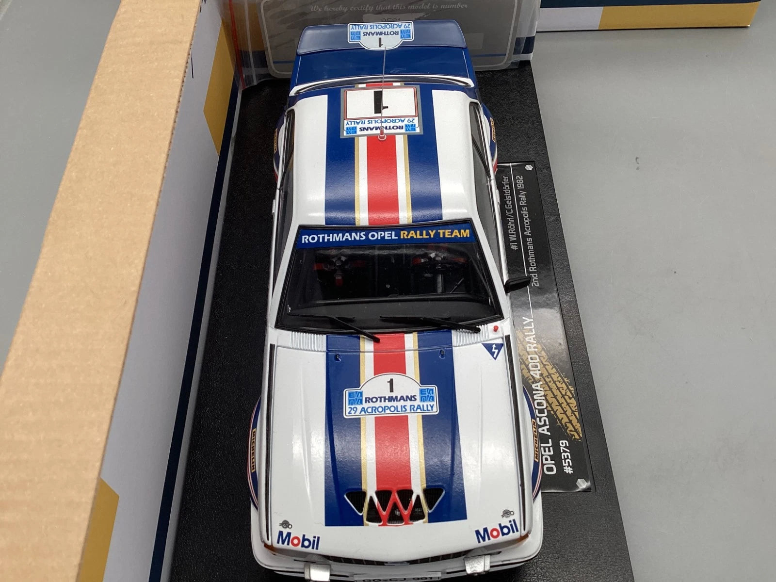 Modellautos 1:18 Sun Star Opel Ascona 400 Acropolis Rally 1982 #1 mit OVP