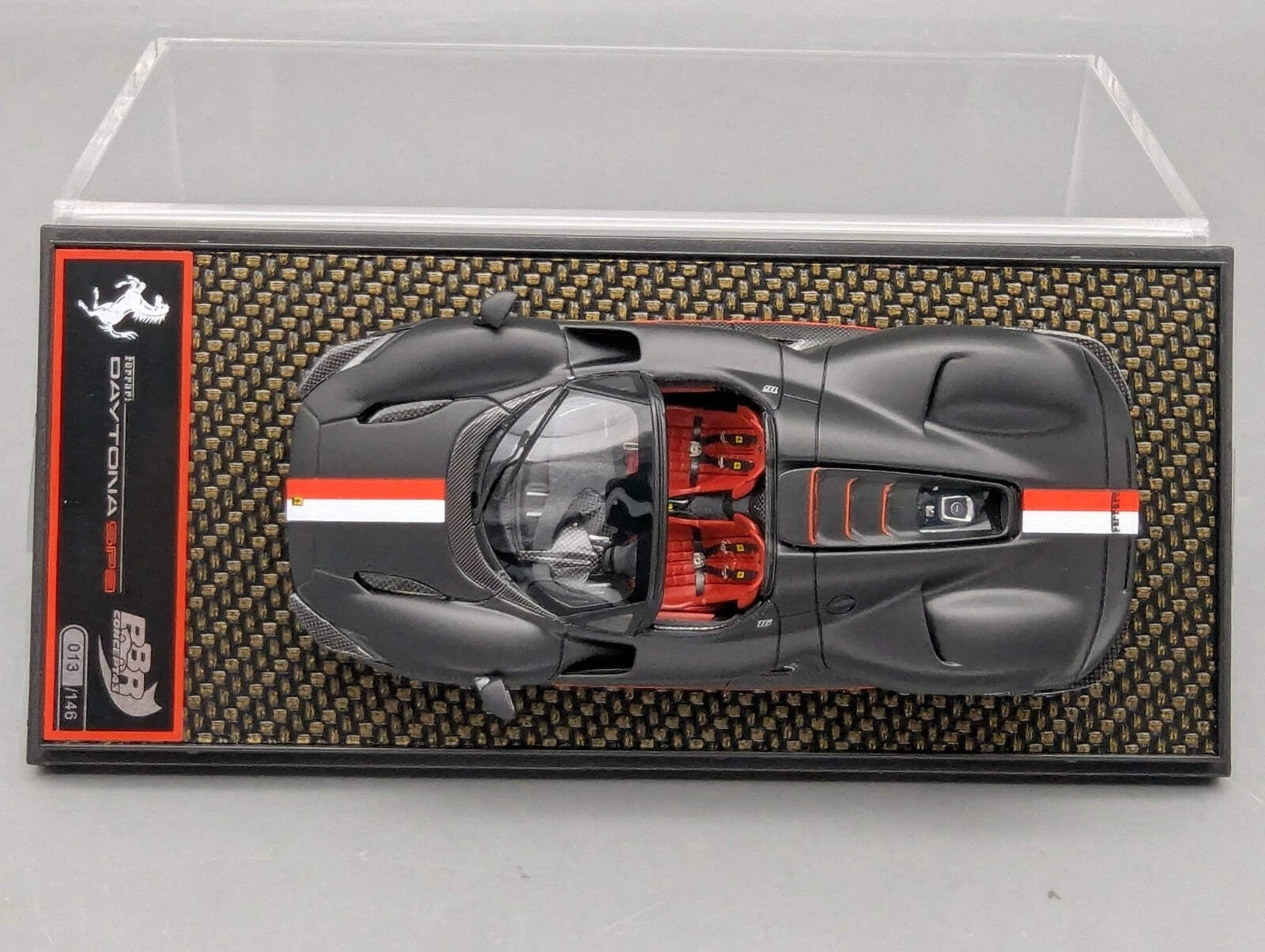 Modellautos 1:43 BBR Concept43 Ferrari SP3 Daytona Spider 013/146 Leclerc OVP