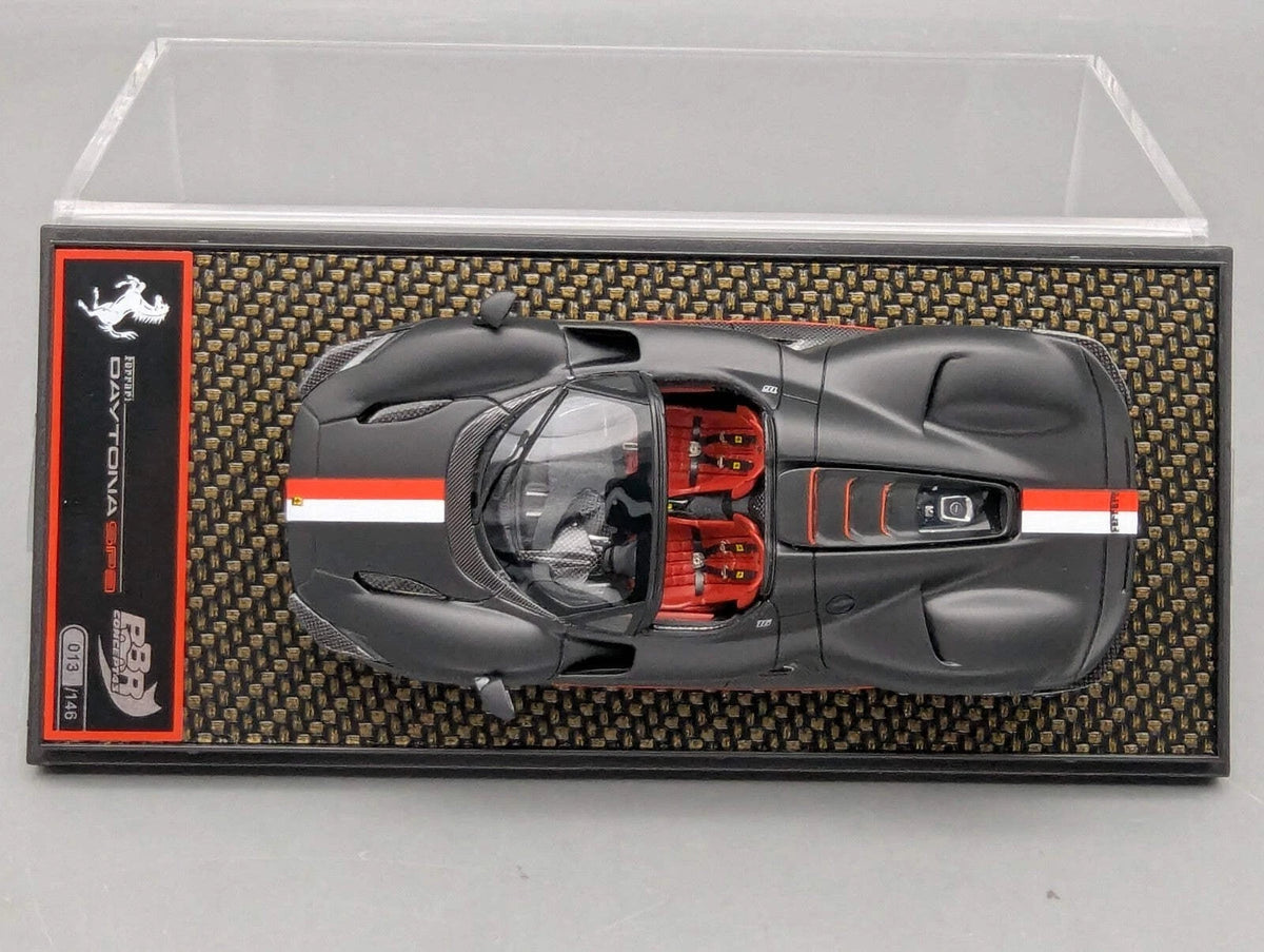 Modellautos 1:43 BBR Concept43 Ferrari SP3 Daytona Spider 013/146 Leclerc OVP