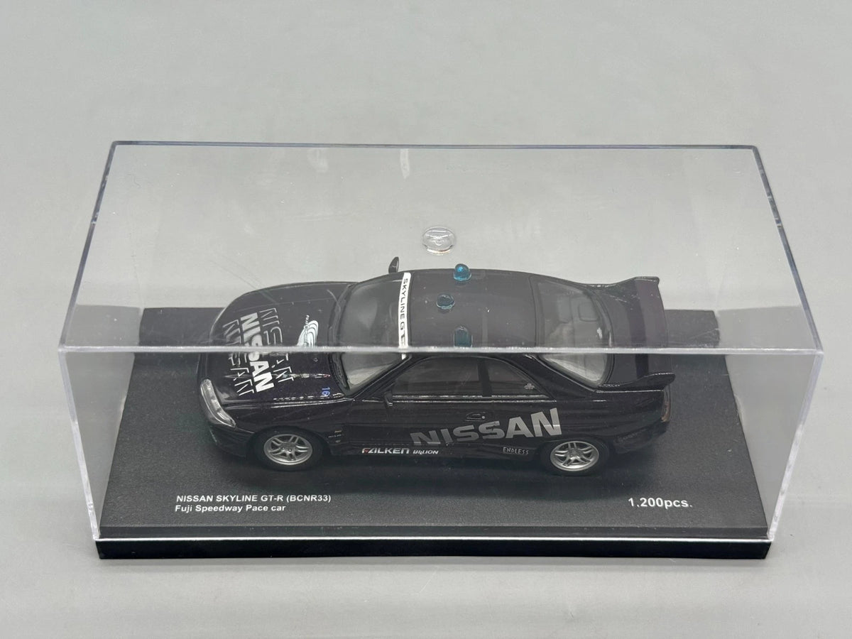 Modellautos 1:43 Kyosho Nissan Skyline GT-R (BCNR33) Fuji Speedway Pace Car +OVP