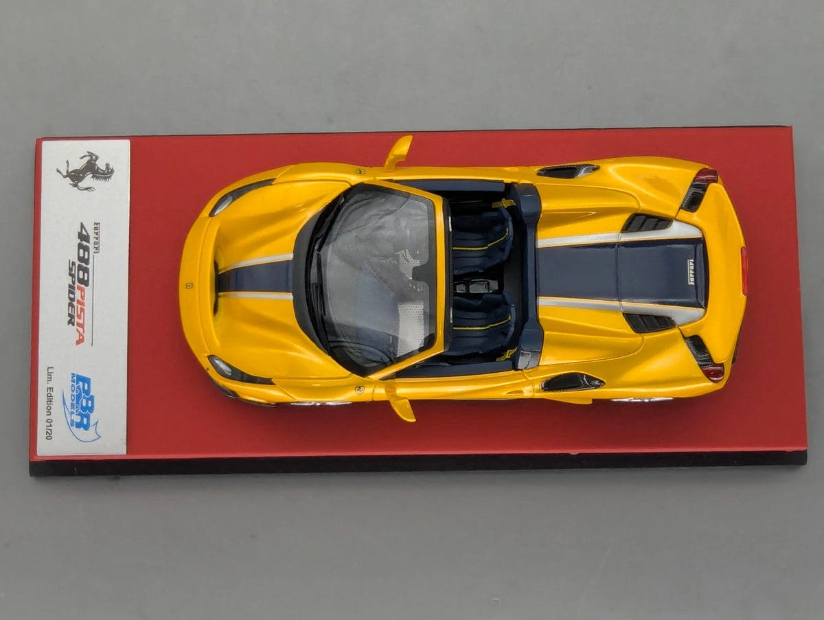 Modellautos 1:43 BBR Concept43 Ferrari 488 Pista Spider RHD Giallo Ltd 01/20 OVP