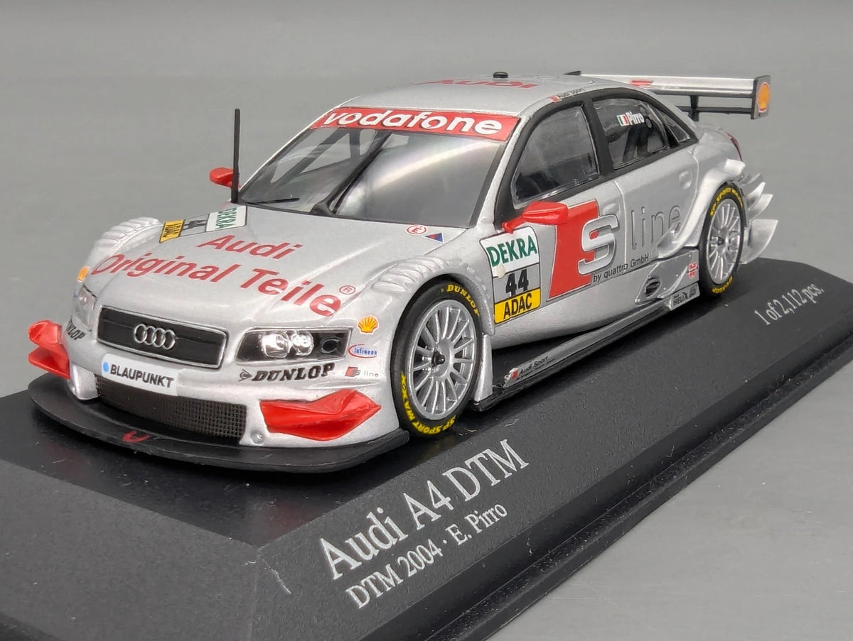 Modellautos 1:43 Minichamps Audi A4 DTM 2004 Team Joest #44 E. Pirro mit OVP