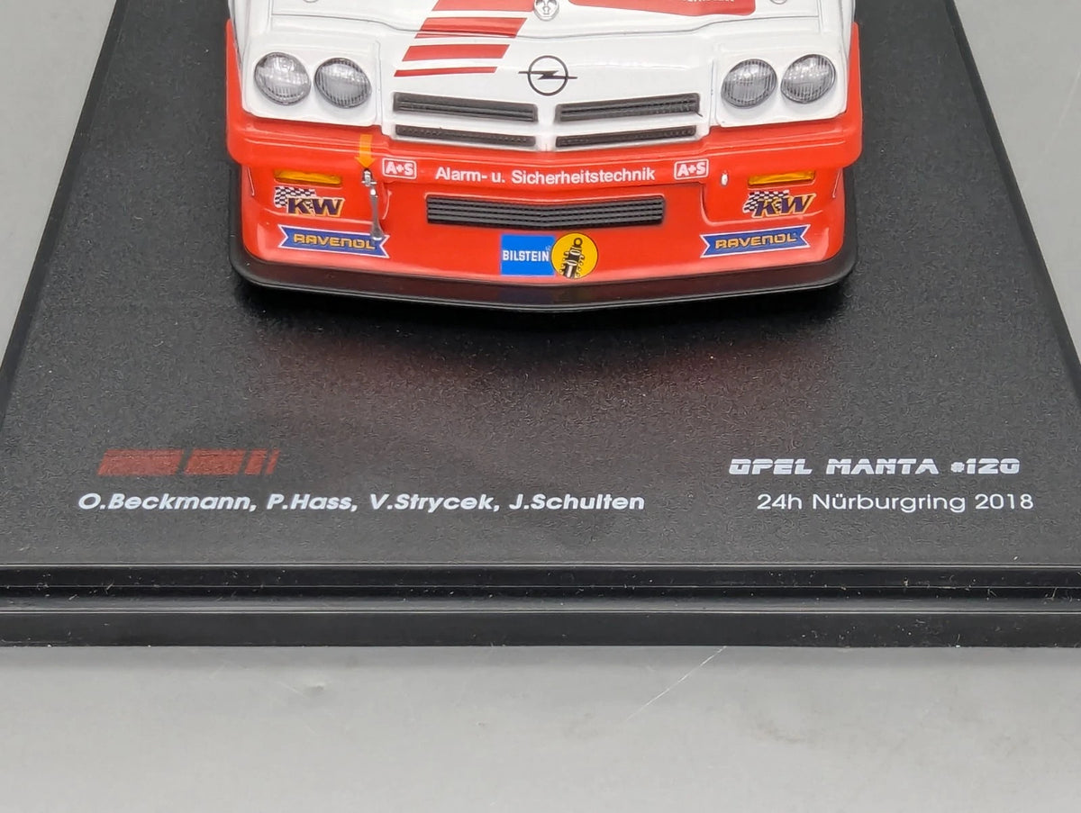 Modellautos 1:18 Werk83 Opel Manta 24h Nürburgring 2018 #120 Strycek u. A. OVP