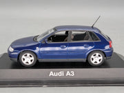 Modellautos 1:43 Minichamps Audi A3 Blau Metallic mit Dealer OVP