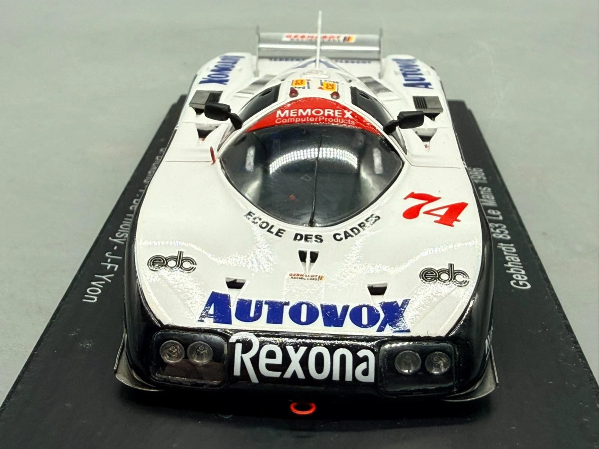 Modellautos 1:43 Spark Gebhardt 853 Le Mans 1986 #74 + OVP