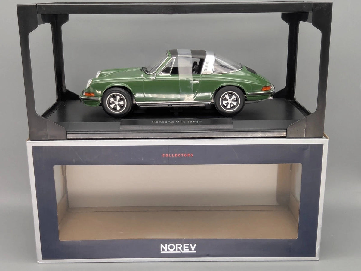 Modellautos 1:18 Norev Porsche 911 S Targa 1973 Grün mit OVP