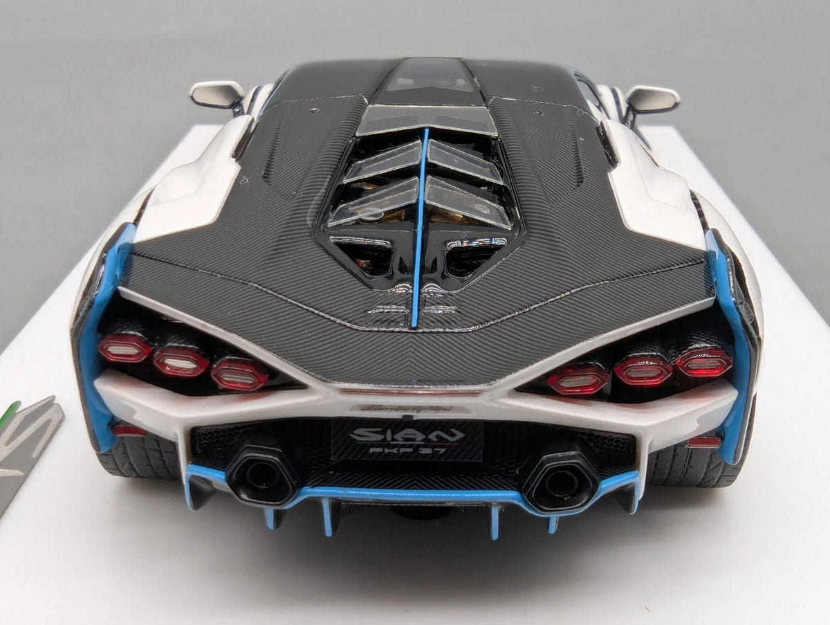 Eidolon Make Up 1:43 Lamborghini Sian FKP 37 with Stripe 2019 Bianco 76/100 OVP