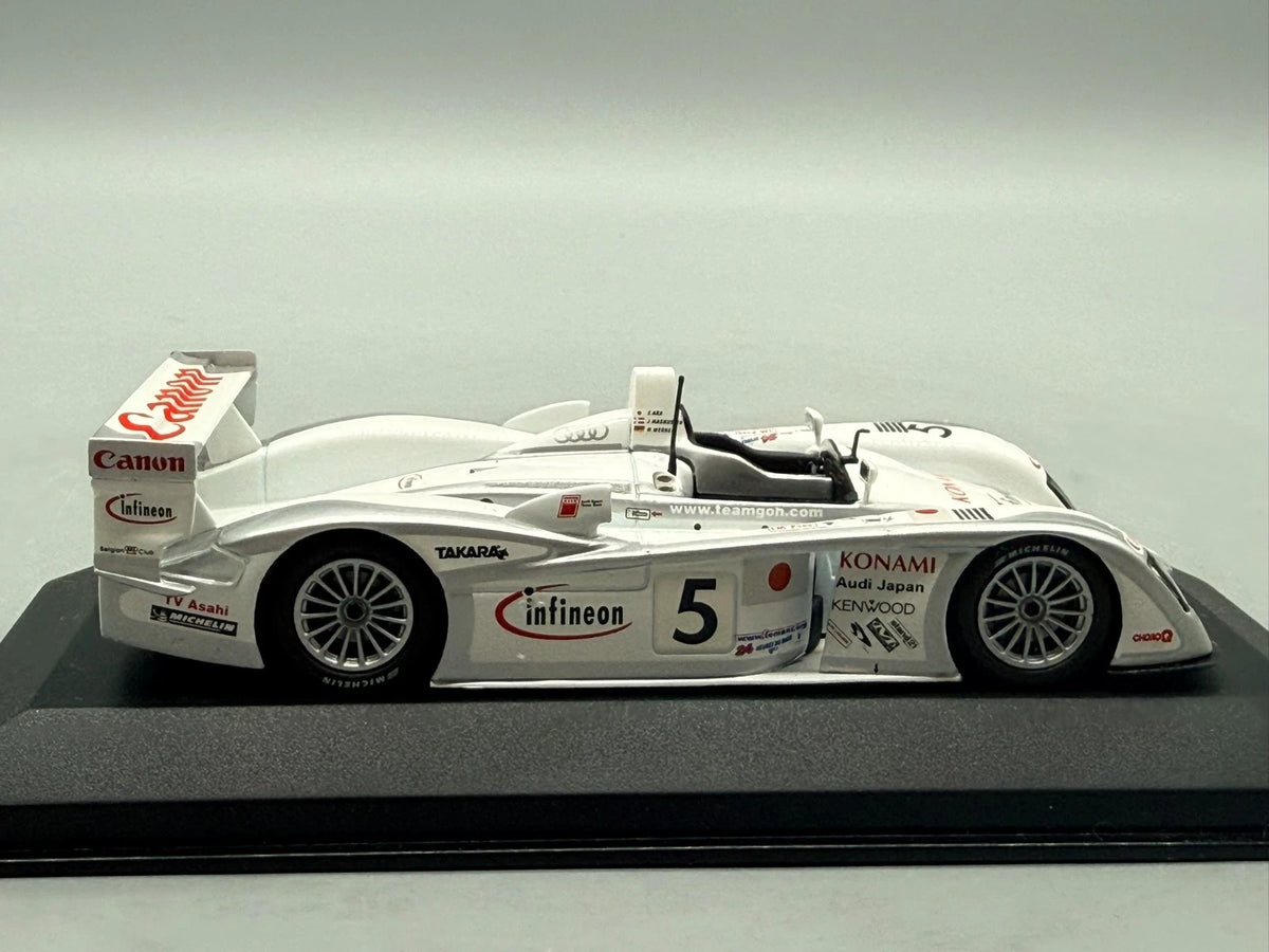 Modellautos 1:43 Minichamps Audi R8 Le Mans 24h 2003 #5 mit OVP