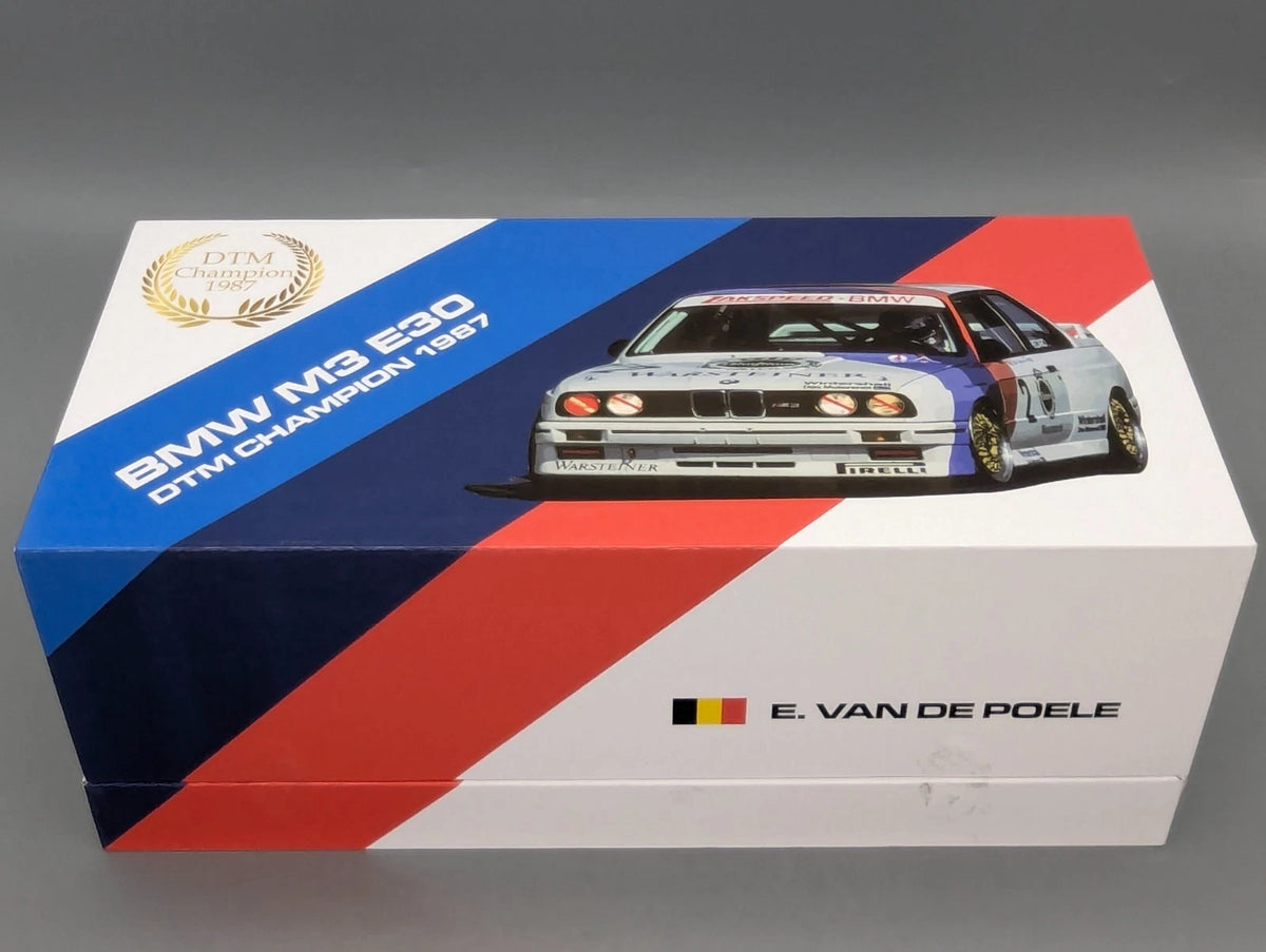 Modellautos 1:18 Werk83 BMW M3 E30 DTM Champion 1987 #2 E. van de Poele mit OVP