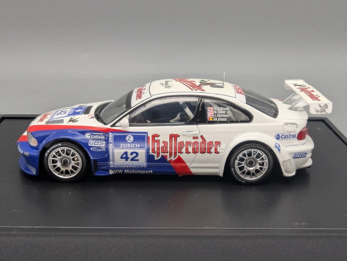 Modellautos 1:43 Minichamps BMW M3 GTR 2003 #42 Stuck u.A. Dealer Klappbox OVP