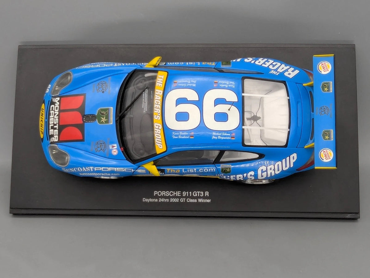 Modellautos 1:18 Autoart Porsche 911 GT3 R 24h Daytona 2002 WINNER  #66 mit OVP