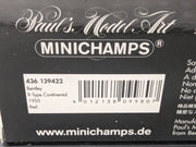 Modellautos 1:43 Minichamps Bentley R-Type Continental 1955 Rot mit OVP