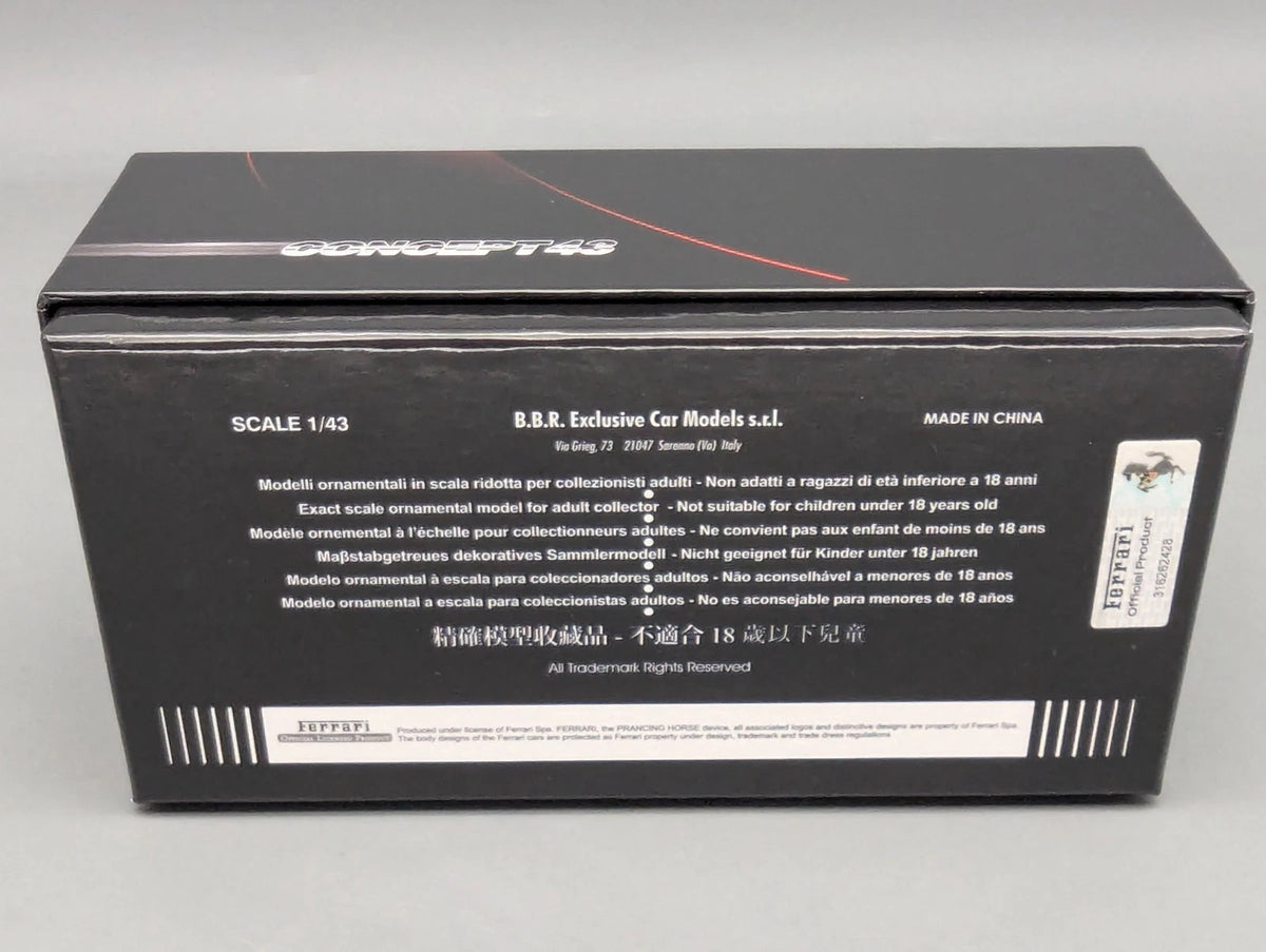 Modellautos 1:43 BBR Concept43 Ferrari 488 Pista RHD Azzurro Cali. Ltd 01/20 OVP