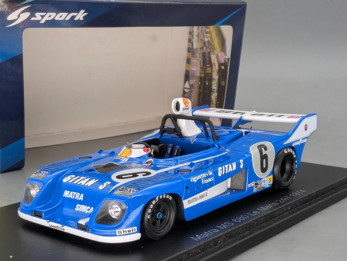 Modellautos 1:43 Spark S9446 Matra MS 680 24h Le Mans 1974 #6 mit OVP