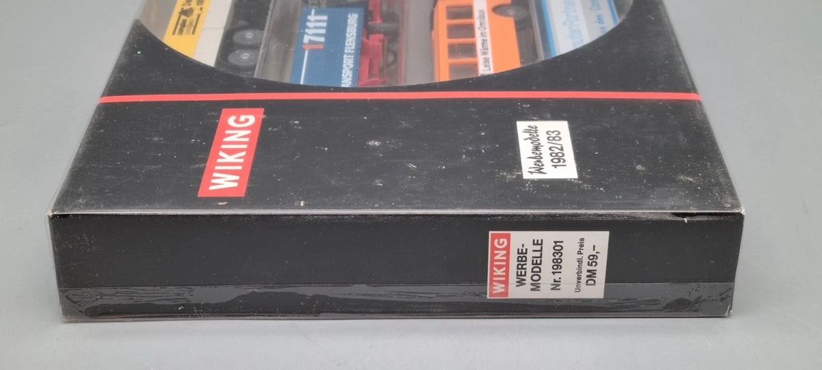 Nutzfahrzeug Modelle 1:87 Wiking Werbemodelle 4er Set 1982/83 OVP