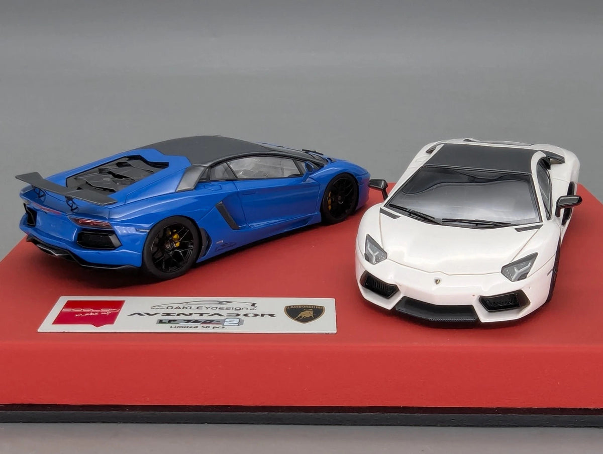 Eidolon Make Up 1:43 Lamborghini Aventador LP760-2 Blau und Weiß 2tlg Set OVP