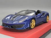 Modellautos 1:43 BBR Concept43 Ferrari 488 Pista Spider RHD BluTDF Ltd 01/20 OVP