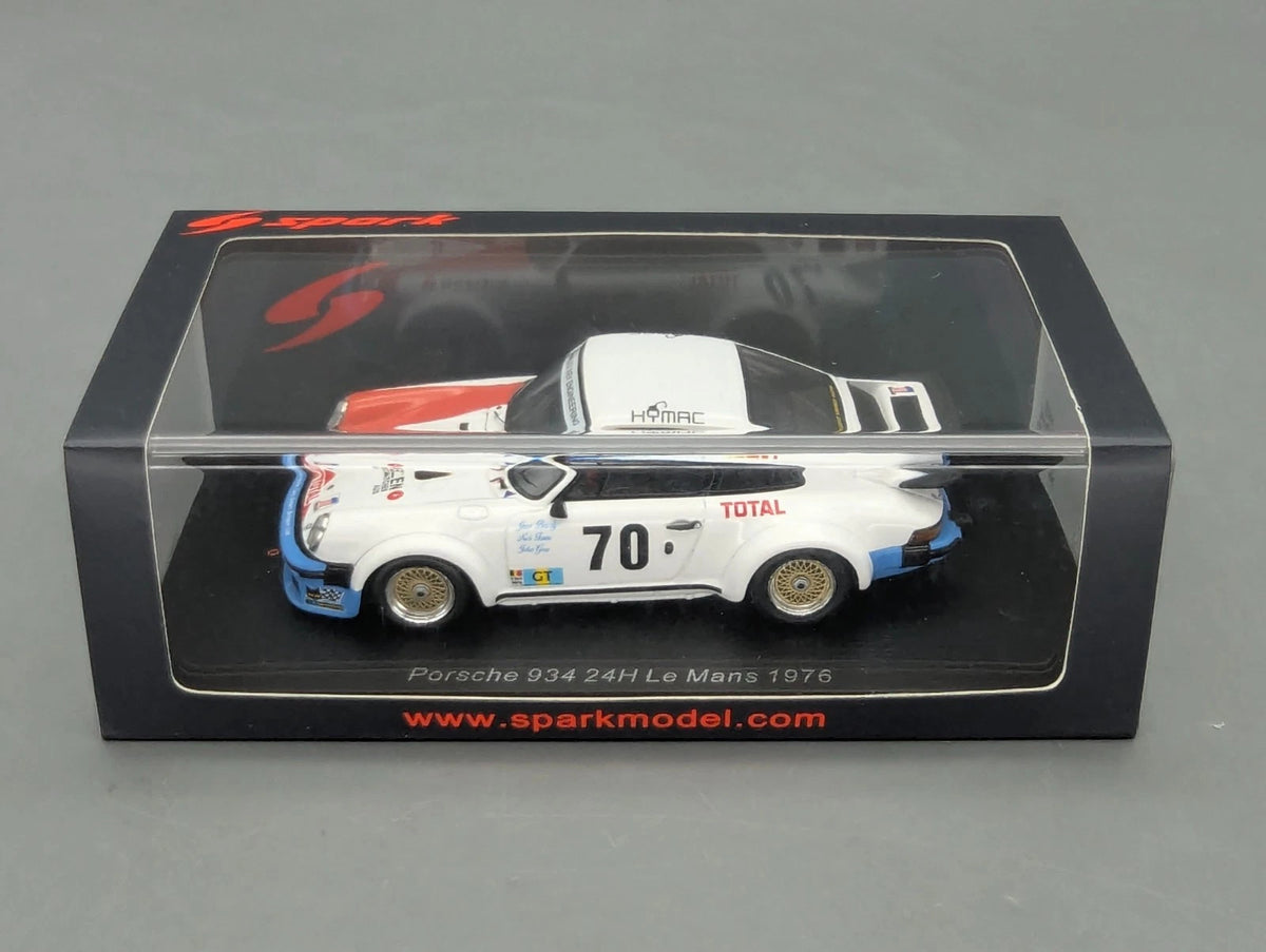 Modellautos 1:43 Spark S9822 Porsche 934 24h Le Mans 1976 #70 OVP