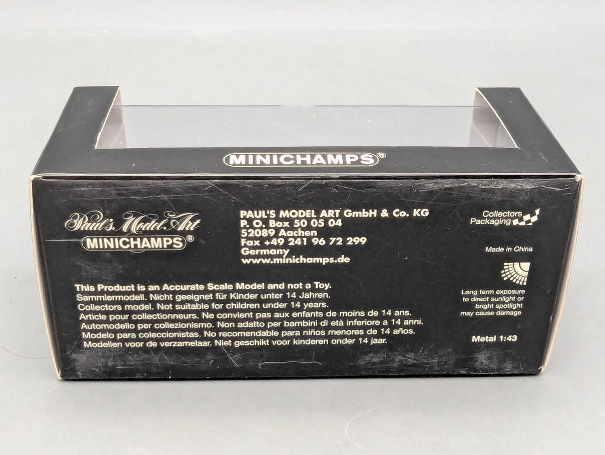Modellautos 1:43 Minichamps Aston Martin Vanquish 2002 Blau Metallic mit OVP