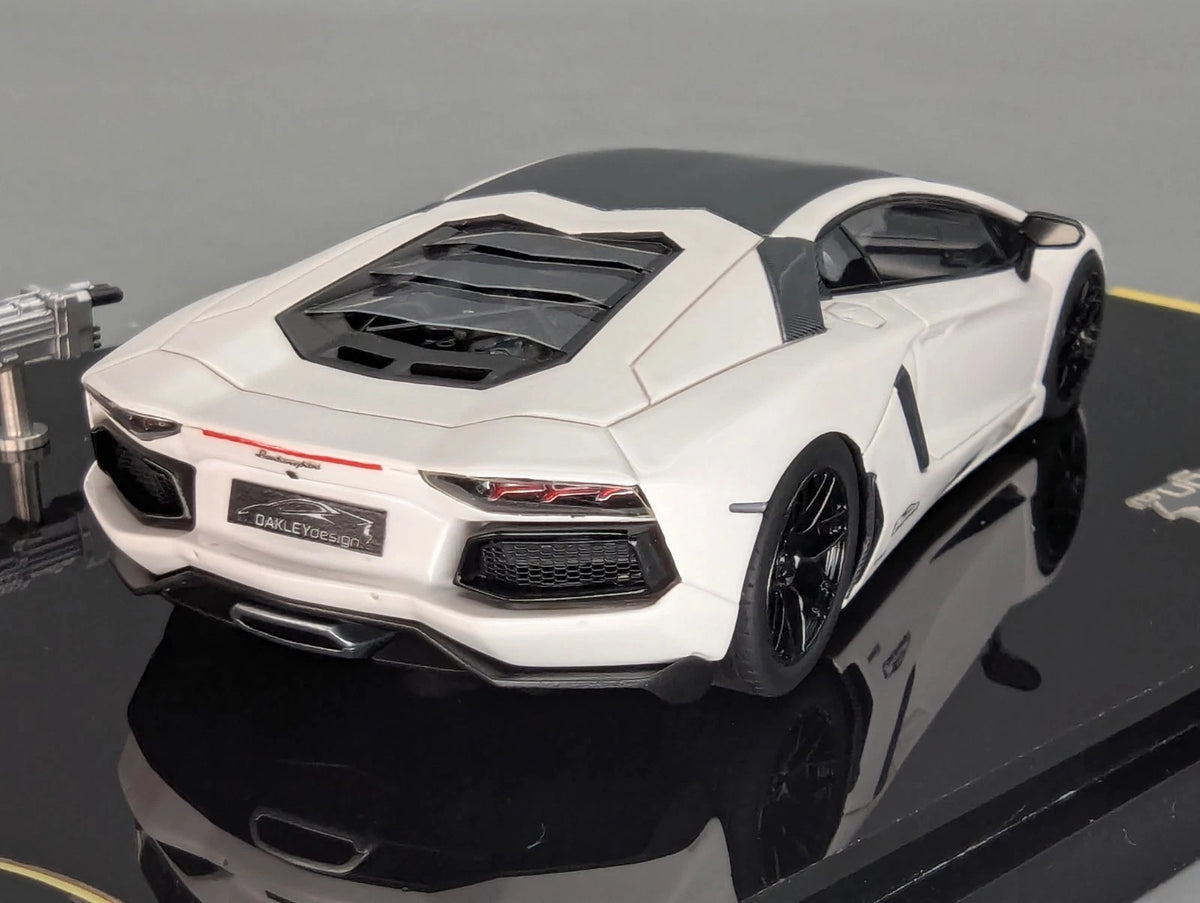 Eidolon Make Up 1:43 Lamborghini Aventador LP760-2 Engine Set Oakley Weiß OVP