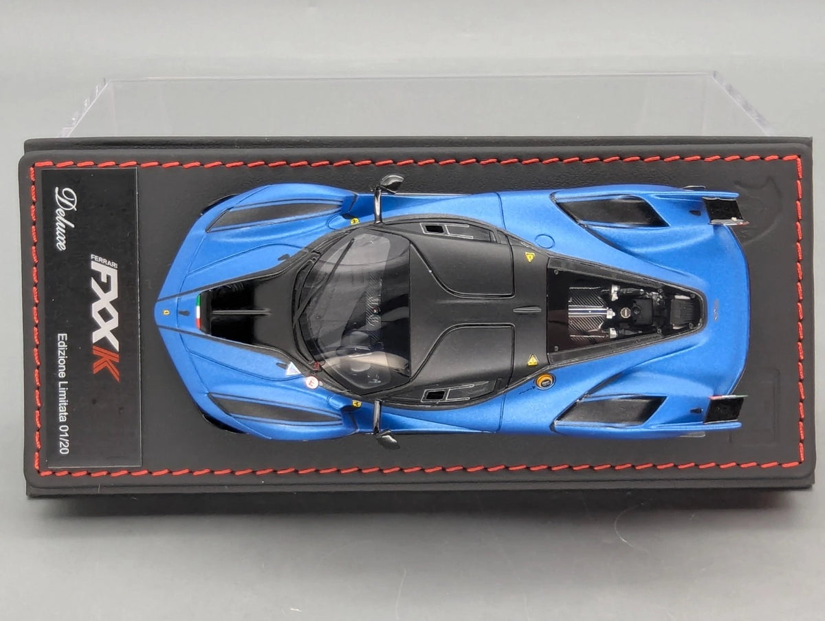 Modellautos 1:43 BBR Deluxe Calsito Ferrari FXX-K Car #8 Blu Corsa Ltd 01/20 OVP