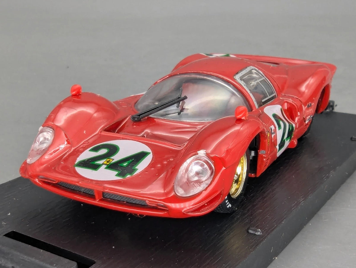Modellautos 1:43 Brumm Ferrari 330 P4 Coupe Zweiter Daytona 1967 #24 mit OVP
