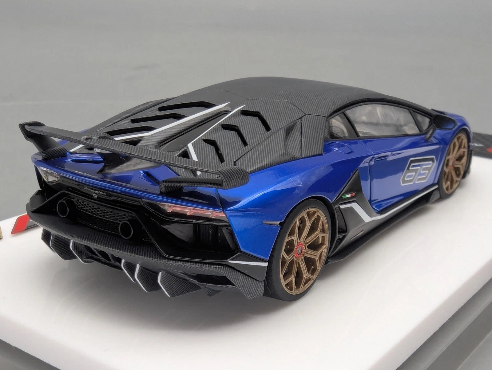 Eidolon Make Up 1:43 Lamborghini Aventador SVJ 63 2018 #63 Blu Ltd 57/63 OVP