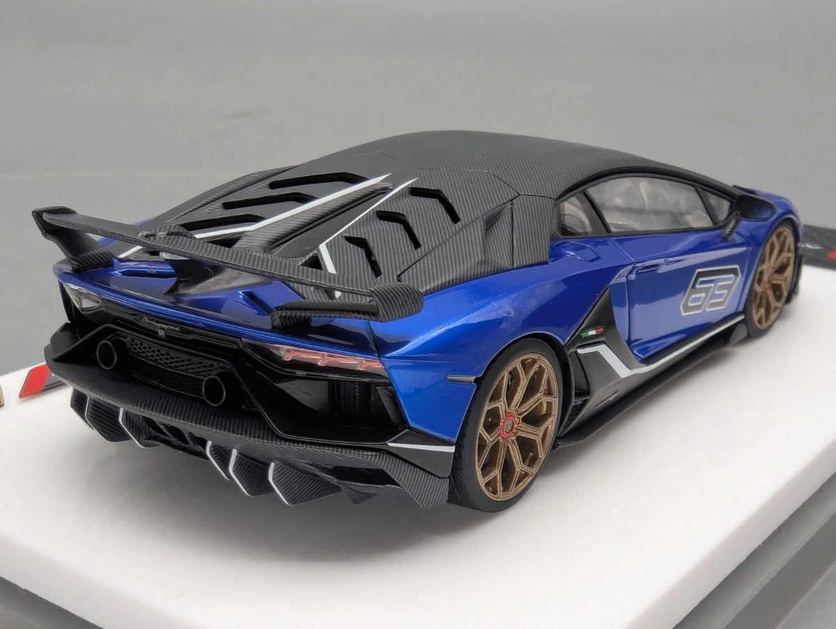 Eidolon Make Up 1:43 Lamborghini Aventador SVJ 63 2018 #63 Blu Ltd 57/63 OVP