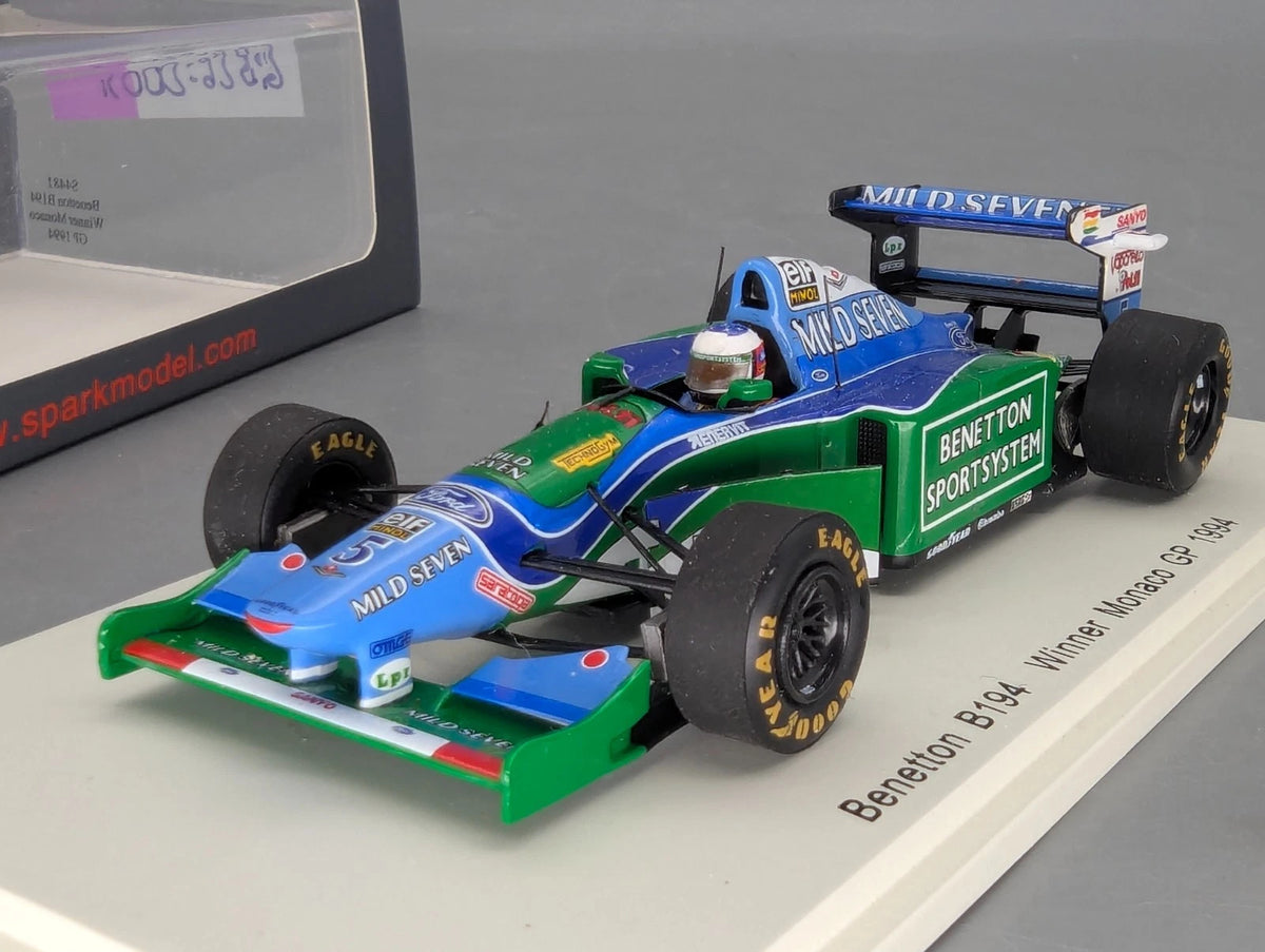 Modellautos 1:43 Spark S4481 Benetton B 194 WINNER Monaco 1994 #5 Schumacher OVP