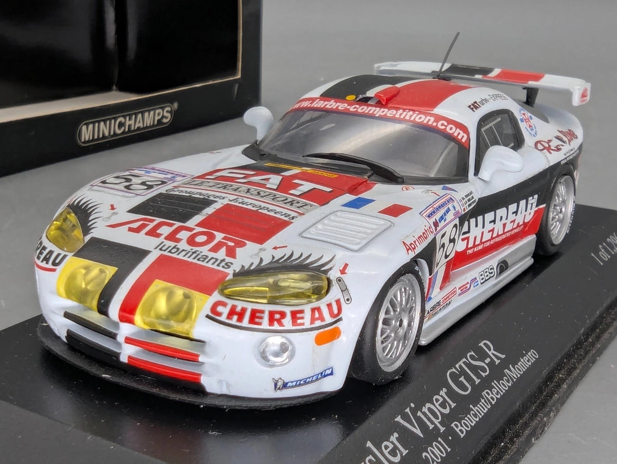 Modellautos 1:43 Minichamps Chrysler  Viper GTS-R 24h Le Mans 2001 #58 OVP